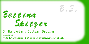 bettina spitzer business card